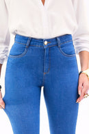 Calça Jeans Skinny Modeladora Linea Cós Médio