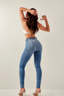 Calça Jeans Skinny Modeladora Apaixonante Cós Alto