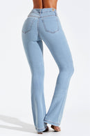 Calça Jeans Boot Cut Modeladora Inesquecível Cós Médio Clara