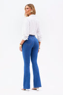 Calça Jeans Flare Modeladora Linea Cós Médio