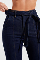 Calça Jeans Reta Soul Cós Super Alto Escura