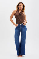 Blusa Frente Única Degagê Curve Coffee