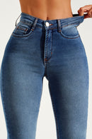 Calça Jeans Skinny Modeladora Inesquecível Cós Médio