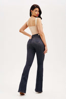 Calça Jeans Flare Modeladora Fantástica Cós Alto
