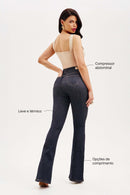 Calça Jeans Flare Modeladora Fantástica Cós Alto