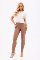 Calça Skinny Modeladora Glam Cós Alto Fendi
