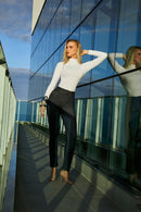 Calça Jeans Reta Modeladora Fantástica Cós Alto