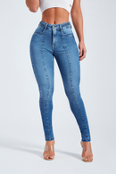 Calça Jeans Skinny Modeladora Apaixonante Cós Alto