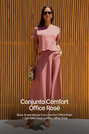 Conjunto Comfort Office Rosé
