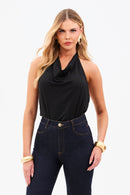 Blusa Frente Única Degagê Curve Preta