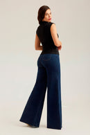 Blusa Drapeada Gola Alta Curve Preta