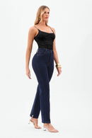 Body Duplo de Alça Fina Perfect Stretch Preto