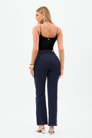 Body Duplo de Alça Fina Perfect Stretch Preto