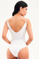 Body com Bojo e Alças Finas Curve Branco