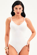 Body com Bojo e Alças Finas Curve Branco