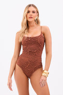 Body Duplo de Alça Fina Perfect Stretch Coffee
