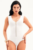 Body Curve Ultra Modelador Zíper Branco