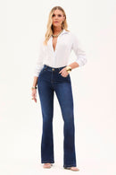 Calça Jeans Flare Modeladora Curva dos Sonhos Cós Médio