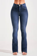Calça Jeans Flare Modeladora Curva dos Sonhos Cós Médio