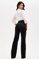 Calça Jeans Wide Leg Soul Cós Médio Preto Intenso