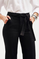 Calça Jeans Wide Leg Soul Cós Médio Preto Intenso