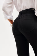 Calça Jeans Wide Leg Soul Cós Médio Preto Intenso