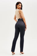 Calça Jeans Reta Modeladora Fantástica Cós Alto