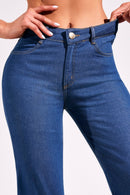 Calça Jeans Wide Leg Modeladora Cós Médio