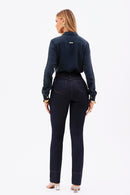 Calça Jeans Reta Soul Cós Super Alto Escura