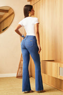 Calça Jeans Flare Modeladora Linea Cós Médio
