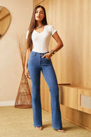 Calça Jeans Flare Modeladora Linea Cós Médio