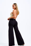 Calça Pantalona Comfort Office Basic Preta