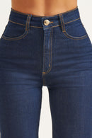 Calça Jeans Pantalona Ultra Modeladora Cós Super Alto