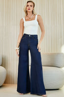 Calça Jeans Pantalona Ultra Modeladora Cós Super Alto