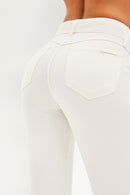 Calça Jeans Reta Soul Cós Médio Off White