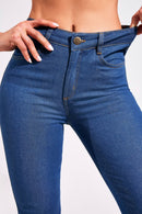 Calça Jeans Reta Modeladora Cós Médio