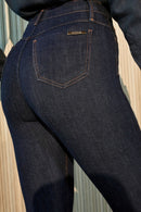 Calça Jeans Skinny Modeladora Revolucionária Cós Super Alto Escura