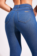 Calça Jeans Skinny Modeladora Cós Médio