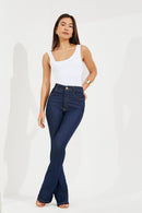 Calça Jeans Flare Ultra Modeladora Cós Alto