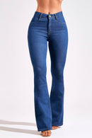 Calça Jeans Flare Modeladora Cós Médio
