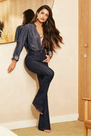 Calça Jeans Flare Ultra Modeladora Cós Alto