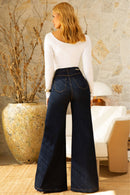 Calça Jeans Pantalona Ultra Modeladora Cós Super Alto