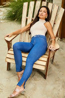Calça Jeans Skinny Modeladora Cós Médio