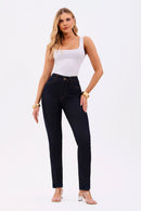Calça Jeans Reta Ultra Modeladora Cós Alto Barra Tradicional
