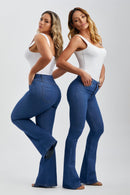 Calça Jeans Flare Modeladora Cós Médio