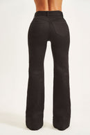 Calça Jeans Wide Leg Soul Cós Médio Preto Intenso
