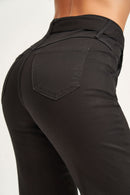 Calça Jeans Wide Leg Soul Cós Médio Preto Intenso