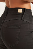 Calça Jeans Wide Leg Soul Cós Médio Preto Intenso