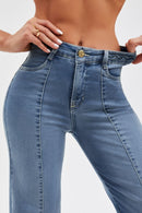 Calça Jeans Wide Leg Apaixonante Cós Médio