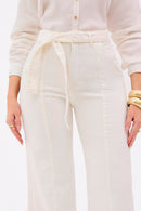 Calça Jeans Wide Leg Soul Cós Super Alto Off White